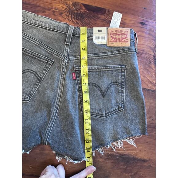 Levi's Premium 501° ORIGINAL FIT HIGH RISE WOMEN'S SHORTS Faded Black Sz 31 NWT - Picture 11 of 16